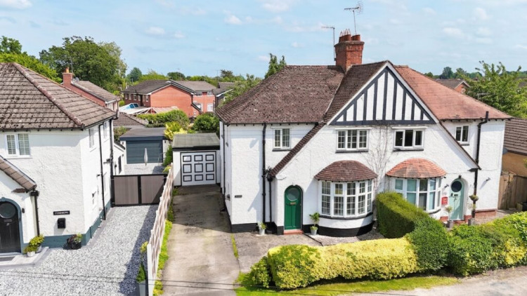 The three-bedroom semi-detached home at Wistaston Park, Wistaston (Photo: James Du Pavey).
